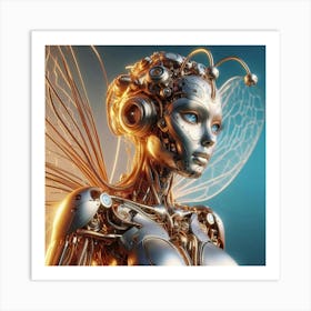 Cyborg Woman 3 Art Print