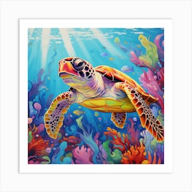 Sea Turtle Art Print