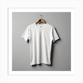 White T - Shirt 10 Art Print