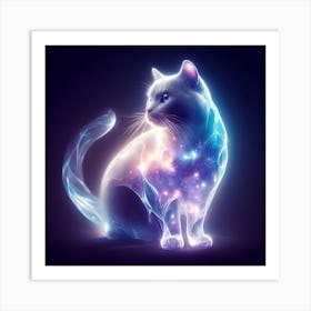 Galaxy Cat Art Print