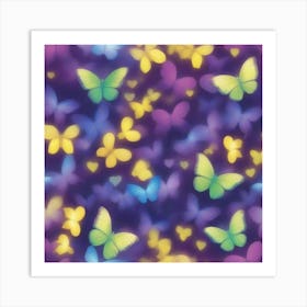 Colorful Butterflies Art Print