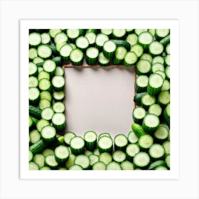 Frame Of Cucumbers 6 Art Print