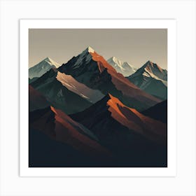 Mountain Range 5 Art Print