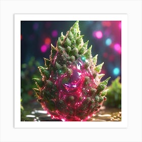 Flowering Marijuana Plant Art Print