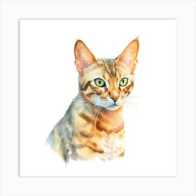 Ocicat Cat Portrait 3 Art Print