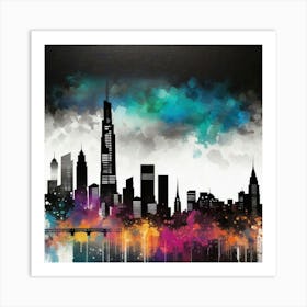 New York Skyline Canvas Print 1 Art Print
