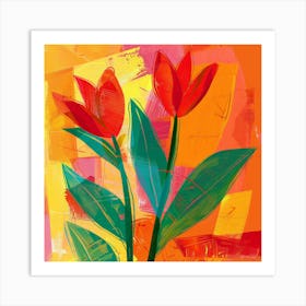 Red Tulips 24 Art Print