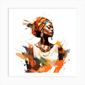 African Femela Faces Csaba Fikker 2 Art Print