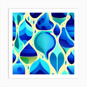 Abstract Seamless Pattern Art Print