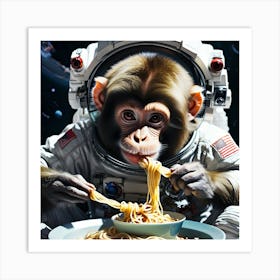 Cool monkey space image Art Print