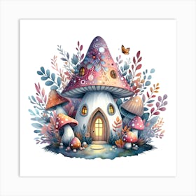 Mushroom House Art Print