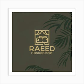 Raed Furniture Store Logo Art Print
