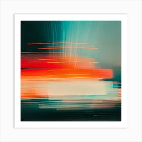 Abstract Motion Blur Art Print