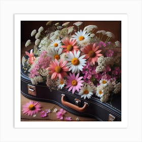 Flowers in a case 1 Art Print