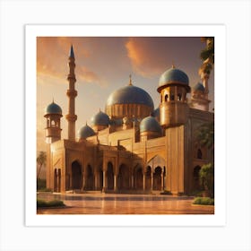 Elegant Mosque Art Print