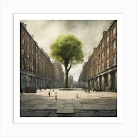 Tree In The City Art Print