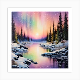 Northern lights 2 Art Print