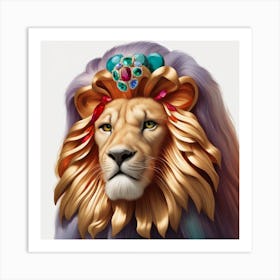 Lion Head 1 Art Print