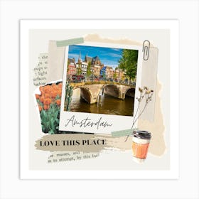 Amsterdam Collage Art Print