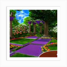 Garden In Purple Art Print