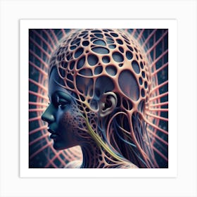 Psychedelic Woman 3 Art Print