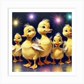 Ducks 24 Art Print