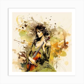 Violinist 2 Art Print