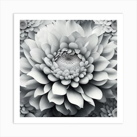 Abstract Flower Art Print