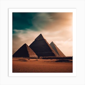 Pyramids Of Giza Art Print