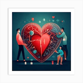 Firefly Heart, Disease, Management, Health, Cardiac, Care, Treatment, Prevention, Diagnosis, Cardiol (11) Art Print