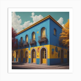 Mexican City House Art Print