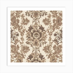 Create A Floral Ikat Border Toile Pattern 2 Art Print