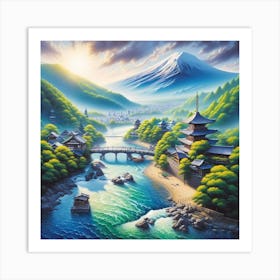 Japanese Landscape 1 Art Print