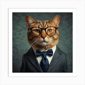 Cultured Cat Art Print