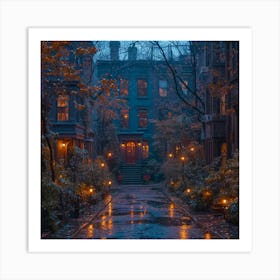 Brooklyn At Night Art Print