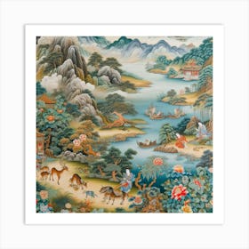 Chinese Landscape Art Print