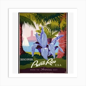 Discover Puerto Rico 1 Art Print