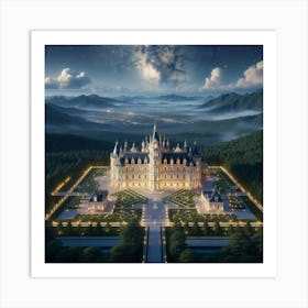 Castle At Night 4 Art Print