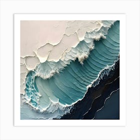 Abstract Wave Painting 6 Art Print