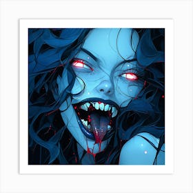 Vampire Girl 1 Art Print