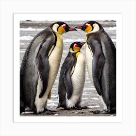 King Penguins Art Print