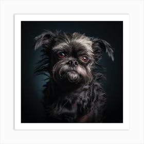 Black dog 2 Art Print