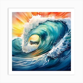 Ocean Wave 3 Art Print