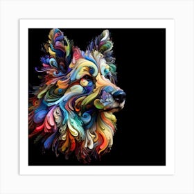 Abstract Dog Art Print