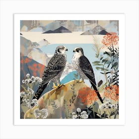 Bird In Nature Falcon 1 Art Print