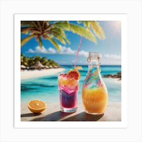 Tropical Drink Art Print