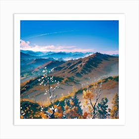 Mountain Scene Art Print