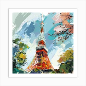 Tokyo Tower 5 Art Print