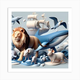 3d Illustration Art Print