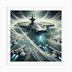 Tempest Class Carrier Mist Screens Art Print